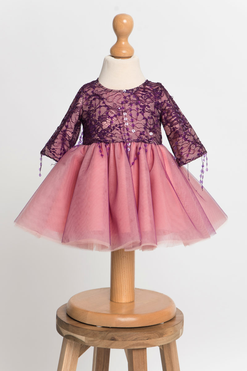 Sequin baby dress top