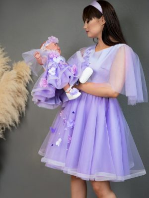 Lavender Mother Daughter Matching Dresses